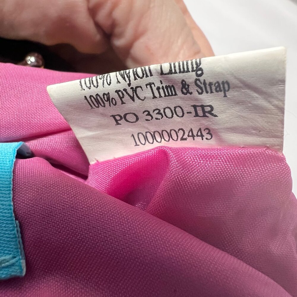 The Sak-Miniture Purse-Black/Fuchsia/Green/Yellow Stripes-Lined Pink-Wrist Purse - Picture 16 of 16